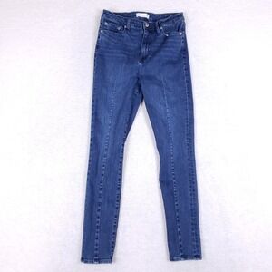Jonathan Simkhai Standard Front Seam Skinny Jeans 29 Dark Wash
